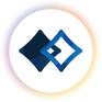 An image of the Ensemble Square logo, two overlapping diamond shapes.